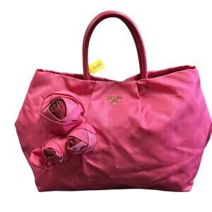 RARE 🦄Rose Motif Pink Prada Tessuto
